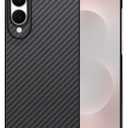Ultra Thin and Lightweight Aramid Carbon Fiber Case for Samsung Galaxy S25 Edge Black