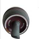 Perfect Fitness Ab Carver Pro Roller Wheel With Built In Spring Resistance, At Home Core Workout Equipment, Red