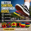 ITD ITANDA Footbag, Handmade Crochet Knitted Sand Filled Kicking Ball, Leak-Proof Reinforced Seams Colorful Foot Bags for Freestyle Tricks, Juggling, Indoor Outdoor Party Favors & Campus Games