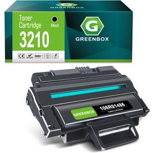 GREENBOX Remanufactured 3210 Toner Cartridge Replacement for Xerox 3210 3220 106R01486 for WorkCentre 3210 3210N 3220 Printer, High Yield 4,100 Pages (1 Black) 
