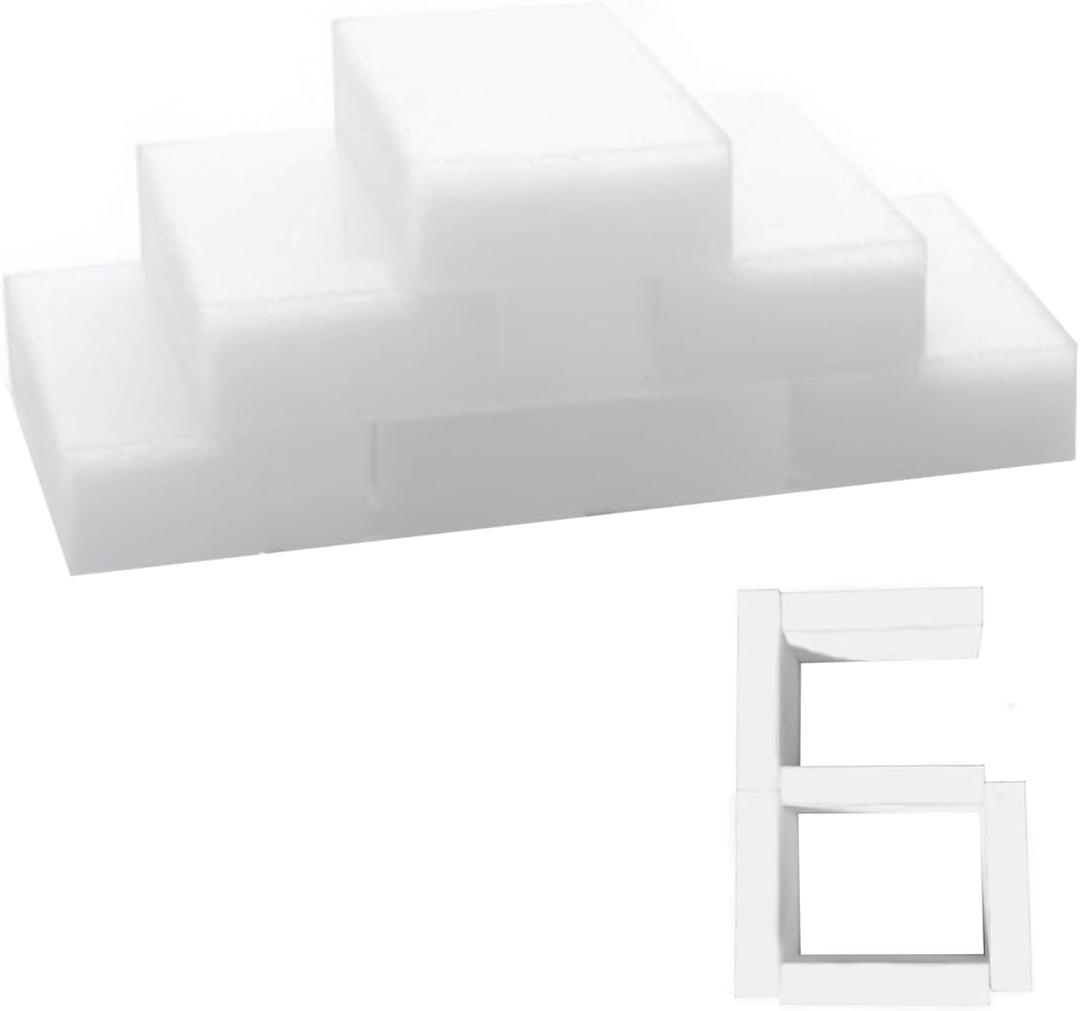 2 x Magic Melamine Sponge Eraser, 6Pack 2X Density Magic Cleaning Erasers in Bulk Extra Durable & Long Lasting, Multi-Functional Melamine Foam Sponges for Bathroom Window Shoes Kitchen