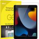 JETech Screen Protector for iPad (10.2-Inch, 2021/2020/2019 Model, 9/8/7 Generation), Tempered Glass Film, 1-Pack