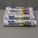 12 Inch Microfiber Paint Roller Covers (4 Pack) - 3/8 Nap for All Types of Painting Surfaces, Lint-Free & Easy Clean, Ideal for Walls, Ceilings & Large Area Painting