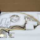 30" Gold Chandelier, 9-Light Modern Farmhouse Chandelier for Dining Room Lighting Fixtures Hanging, Candle Chandelier Light for Living Room, Kitchen Island, Bedroom and Entryway (Bulbs Not Included)