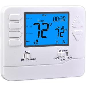 5-1-1 Day Programmable Thermostats for Home 1 Heat/ 1 Cool Conventional Single-Stage Systems