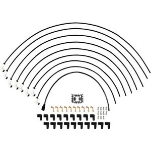 Universal 9001C Extreme 9000 Spark Plug Wire Set 8mm, 90 Degree White Ceramic Boots