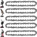 5 Pieces 4 Inch Mini Chainsaw Chain for Stihl GTA 26, 4 Inch Replacement Chains for Cordless Electric Portable Mini Chainsaw for Wood Branch Cutting (28 Drive Links)