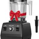 Countertop Blender Pro 2000W, Professional High-Speed Blender with Powerful Brushless Motor, 25-Speed, 68oz, Heavy Duty Kitchen Blender for Smoothies, Ice Crushing & Food Prep, Black