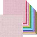 12 x 12 Inch Double Side Glitter Cardstock Paper 100LB Heavy weight No Shred Glitter Colored Card Stock for Card Making 30 Colors