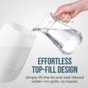 Fontaines Luxury Top-Fill Humidifiers for Bedroom, Cool Mist 360 Ultra-Fine Spray, Whisper-Quiet, Dishwasher-Safe Tank, Nightlight & Auto Shut-Off, Easy Clean Baby Nursery