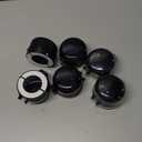 Stove Knob Safety Covers, 6 Pack Universal Gas Stove Knob Covers, Heat-Resistant Baby Proof Stove Knob Covers, Gas Stove Knob Locks for Child Safety and Pet (Black)