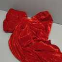 Extra Large Christmas Tree Topper Bows 78.7 x 15.7 Giant Bow Red Velvet Bow with Long Streamers for Tree Front Door Patio Outdoor Christmas Decorations (Red)