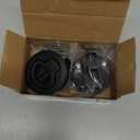 WJSKDQ Boat 2'' Flush Pull Slam Latch Black Plastic Round for RV Boat Door Latches Deck 1/4'' Door Cabinet Hardware of 2PCS