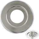 Extension Trim Ring for Recessed Fire Sprinkler Escutcheons - Chrome Oops Ring Cover Holes Up to 5 Inches when Paired with Recessed Escutcheon - Covers Miscuts, Damaged Drywall Around Sprinkler Heads (1 Pack)