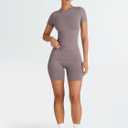Trendy Queen 2 Piece Summer Cute Workout Sets Gym Short Set Pilates Yoga Outfits Going Out Spring Athletic Comfy Active Wear (M)