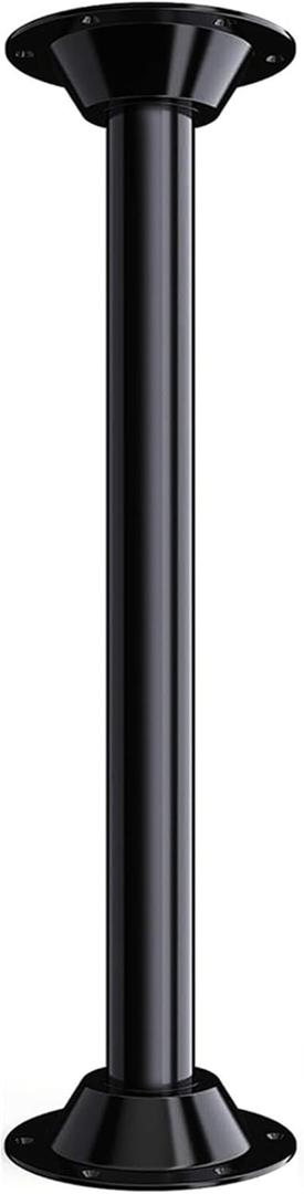 29" RV Table Base Mount and RV Table Leg,Aluminum Table Legs and Table Base Flange,Table and Floor Mounting Base and Leg,Includes Mounting Screws(Black-1set Table Leg and 2set Base Mount) (29"-1set)