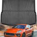 for Porsche Macan 2015-2024 2025 Trunk Mats Cargo Liner All Weather Protector Heavy Duty TPE Waterproof Anti-Slip Car Mats for Porsche Macan 2016 2017 2018 2019 2020 2021 2022 2023 Accessories