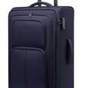 LOVEVOOK Medium Checked Luggage, 25 Inch Softside Suitcases with Spinner Wheels, Water Resistant Suitcase with TSA Lock for Women Men, Large Luggage for Travel Business Trip