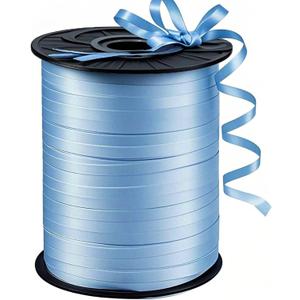 500 Yard Premium Light Blue Curling Ribbon Balloon String,3/16" for Gift Wrapping, Balloon Ribbon,Party Birthday Wedding Decoration,Art Crafts,Florist Flowe