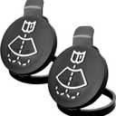 2 PCS Windshield Washer Reservoir Cap, Windshield Wiper Washer Fluid Reservoir Tank Bottle Cap Fit for Chevy Buick Cadillac, Replaces OEM #: 13227300, 12767700, 12788573 (Light black)