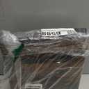 EWES 11 Inch Fabric Storage Cubes, 6 Pack Foldable Storage Bins with Handle, Storage Baskets Box for Shelves, Closet, Organizer, Brown Black