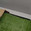 Ottomanson Artificial Grass Puppy Potty Training Pad with Tray, 15" x 30" Reusable Pee Pad for Small Pets and Dogs