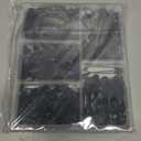 Safety Pins Assorted, 340 Pack Small & Large Heavy Duty Safety Pins for Clothes Sewing, 5 Different Sizes Pin Bulk, Arts and Crafts Supplies, Black