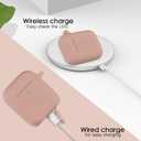 3 x OLEBAND Case Fit for Airpod 1st/2nd Generation with Cute Bling Keychain,iPods Silione Cover Compatible for Apple Air pod/iPod 2 and 1 Gen Case,LED Visible,for Women and Girls,Milk Tea