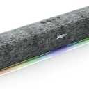 SOULION Bluetooth Computer Speakers with Dynamic LED Light, USB Plug & Play PC Speakers with Switch Button, Clearly Sound Soundbar for Desktop Laptop Monitor MG(USB-C to USB Adapter Included)