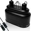 Reptile lamp, Maximum 160W Each Reptile hot lamp Comes with a Separate Switch, Suitable for Lizards, Turtles, Snakes, and Amphibians.