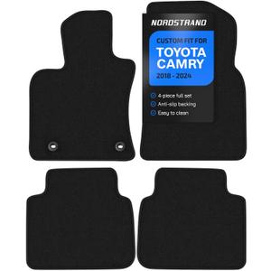 Floor Mats for Toyota Camry 2018-2024 - Custom Fit 3D Carpet Mats
1st & 2nd Row Set - Anti-Slip Backing - Carpet All Weather Car Floor Liners