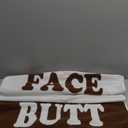 Premium 100% Cotton Bath Towel 30x60 Inches 600 GSM,1 Pack - Thick, Super Absorbent & Ultra Soft for Bath, Beach and Pool | Woven Jacquard Letter Design (FACEBUTT)