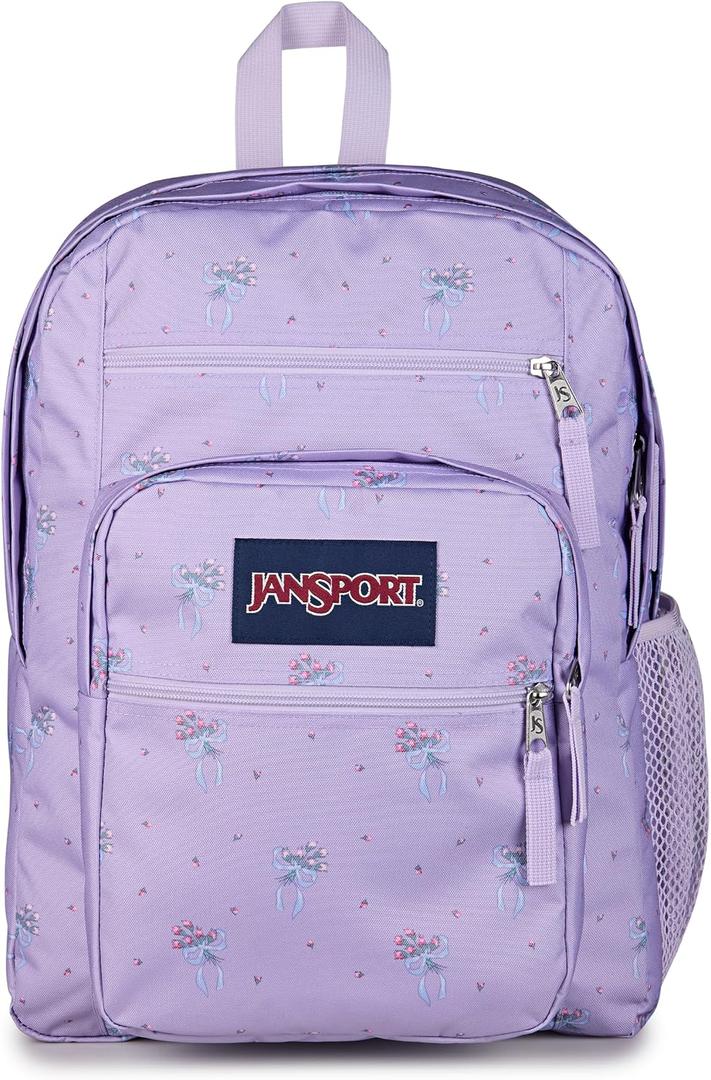 JanSport Laptop Backpack - Computer Bag with 2 Compartments, Ergonomic Shoulder Straps, 15 Laptop Sleeve, Haul Handle - Pastel Petals - Lilac