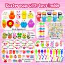 318 Pcs Easter Eggs Filled with Toys, 100 Packs Filled Easter Eggs for Kids Stuffed Easter Eggs for Kids Easter Egg Toys Egg for Easter Egg Hunt Supplies Easters Party Favors Plastic Easter Eggs Bulk