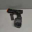 Electric Water Gun with LED Flash & USB-C Charging, Designed for Epic Aquatic Fun, Automatic Squirt Guns 25-30 FT Range, Realistic Water Pistol for Summer Outdoor Backyard Water Theme Party Toys (1P, Black)