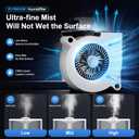 FLYMOON Humidifier for Bedroom, Top Fill 5L Cool Mist Humidifiers with 28dB, Smart Humidifier for Large Room, Plants, Auto-Off, 12H Timer, 50 Hour Runtime,Tuya App Control, Black
