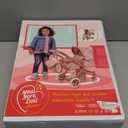 Convertible Combo Baby Doll Stroller for 3 Year Old Girls & Up | Play Toy Baby Stroller for Dolls, Folding Adjustable Bassinet Carriage Buggy with Storage Basket (Beige Butterfly)