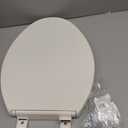 KOHLER 20110-96 Brevia, Slow Close Toilet Seat, Elongated Toilet Seat, Grip-Tight Bumpers Quick-Attach Hardware, Biscuit