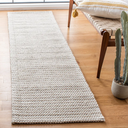 Runner Rug - 30.5" x 92", Light Brown & Ivory, Flat Weave Wool Design, Ideal for High Traffic Areas in Living Room, Bedroom