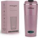 GO Heated Coffee Mug, Travel Mug, 13.5 OZ. Smart Mug, Battery Powered Heated Coffee Mug, Great for Coffee and Tea, Snap on Magnetic Charging Cord, New and Improved (Lilac)