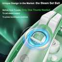 Martisan Steam Iron, 1600W, 15s Fast Heat-up, Dual Layer Soleplates for Heat Reserve, Precise Adjustable Temp, Non-stick Ceramic Panel, Auto-off, Anti-drip, Anti-calc, Green