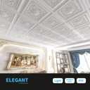 Art3d Drop Ceiling Tiles, Glue up Ceiling Tiles, 2'x2' Plastic Sheet in White (12-Pack, 48 Sq.ft)