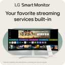 LG 34SR60QC-W 34-inch QHD (3440x1440) Curved Smart Monitor with Streaming, UltraWide Screen, webOS, HDR10, 100Hz, Built-in Speaker, AirPlay2, Screen Share, Bluetooth, ThinQ App, White