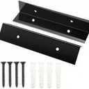 Garage Door Rodent Guard  Aluminum Mouse Snake Shield Plates  Rust-Proof Garage Bottom Corners  Universal Fit  Easy Install with Screws (2 Pack)