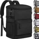 Cooler Backpack 33 Cans Backpack Coolers Insulated Leak Proof Soft Beach Cooler Bag for Men Women Ice Chest Backpack Camping Hiking Picnic Travel Cooler Lunch Backpack (Light Grey)