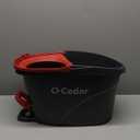 O-Cedar EasyWring Microfiber Spin Mop, Bucket Floor Cleaning System, Red, Gray, Standard, 1 Pack