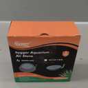 hygger Aquarium Air Stone, 1.5 Inch Fish Tank Bubbler Stone Kit Makes Super Tiny Bubbles, Ultra-High Dissolved Airstone with Stainless Steel Base Aquarium Fish Tank and Hydroponic