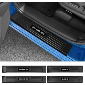 smnuxwm 4PCS Car Door Sill Protector for Honda Pilot 2023 2024 2025,ABS Material Door Sill Guards for Pilot Accessories,Front and Rear Door Entry Guard(2pcs)