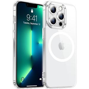 Red2Fire Magnetic for iPhone 13 Pro Max Case Clear,Upgraded Full Camera Protection,Compatible with Magsafe,Anti-Yellowing Shockproof Protective Phone Case for iPhone 13 Pro Max - Clear