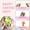 Easter Egg Fillers - 24 Pack Kawaii Mochi Squishy Toys for Easter Basket Stuffers, Mini Cute Squishies Squeeze Toy Party Favors, Easter Gifts for Kids Classroom Prizes School Rewards (Easter+Eggs)